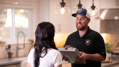 Technician Outlines Job Photo