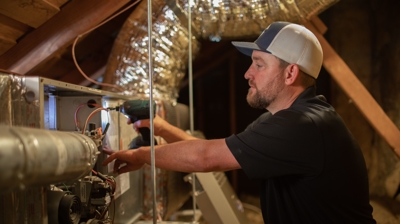 Technician Working Indoors Photo